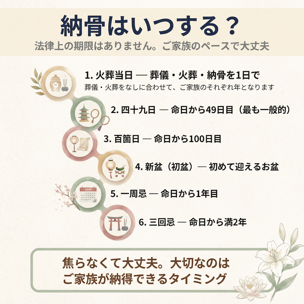 納骨はいつする?