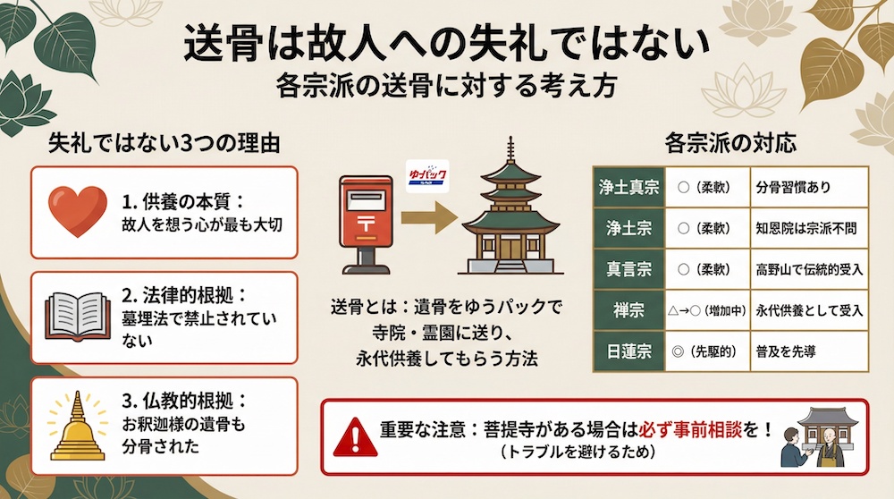 送骨は故人への失礼ではない