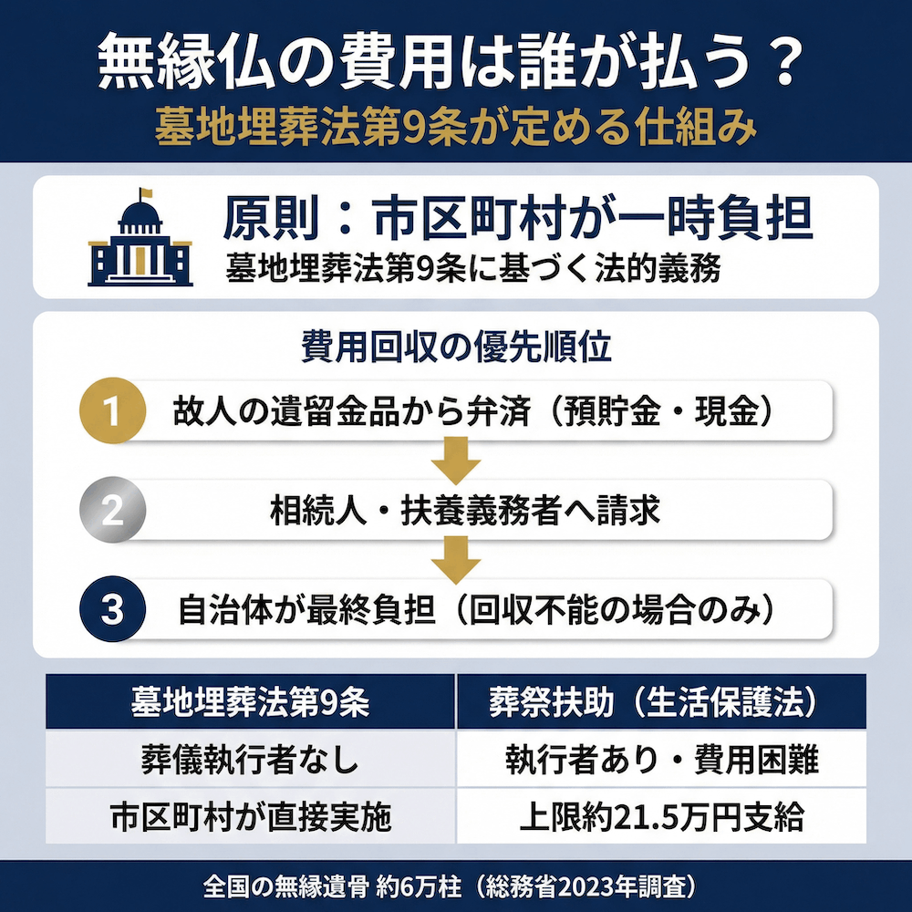 無縁仏の費用は誰が払う？