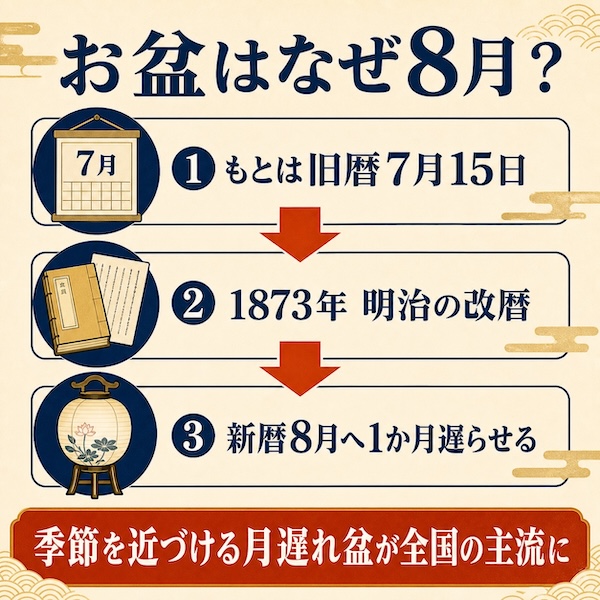 お盆はなぜ8月？