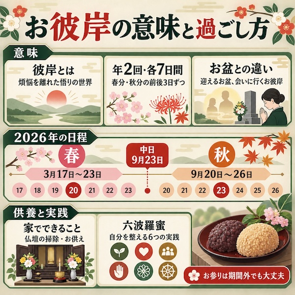 お彼岸の意味と過ごし方